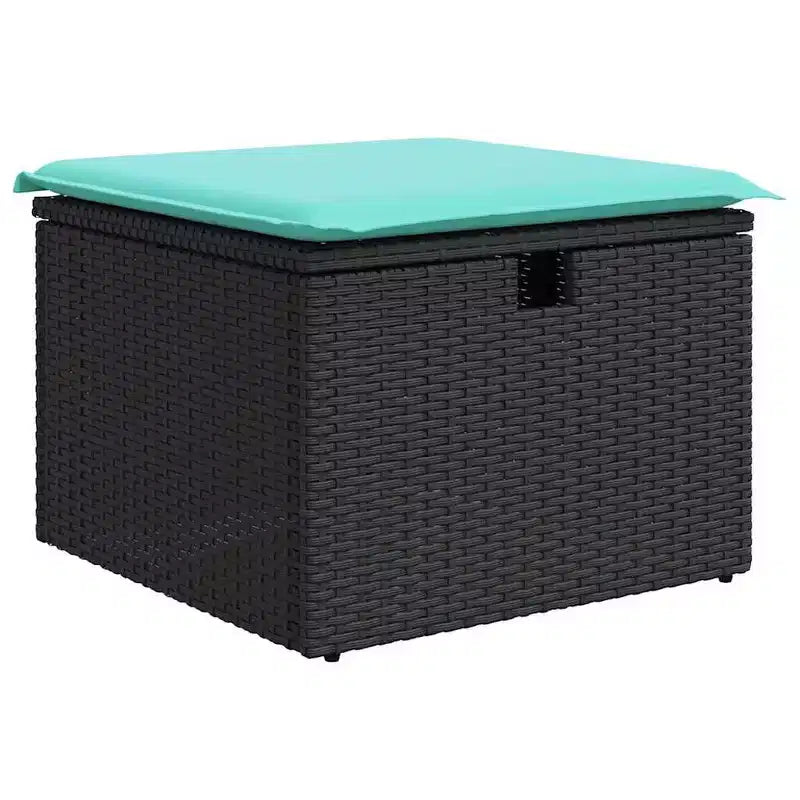 vidaXL Patio Sofa Set with Cushions Sectional Couches 6 Piece Poly Rattan