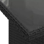 vidaXL Salon de jardin 8 pcs avec coussins résine tressée - Marron Sans rangement