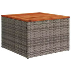 vidaXL 5 Piece Garden Sofa Set with Cushions Grey Poly Rattan