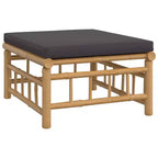 vidaXL 5 Piece Patio Lounge Set with Cushions Bamboo