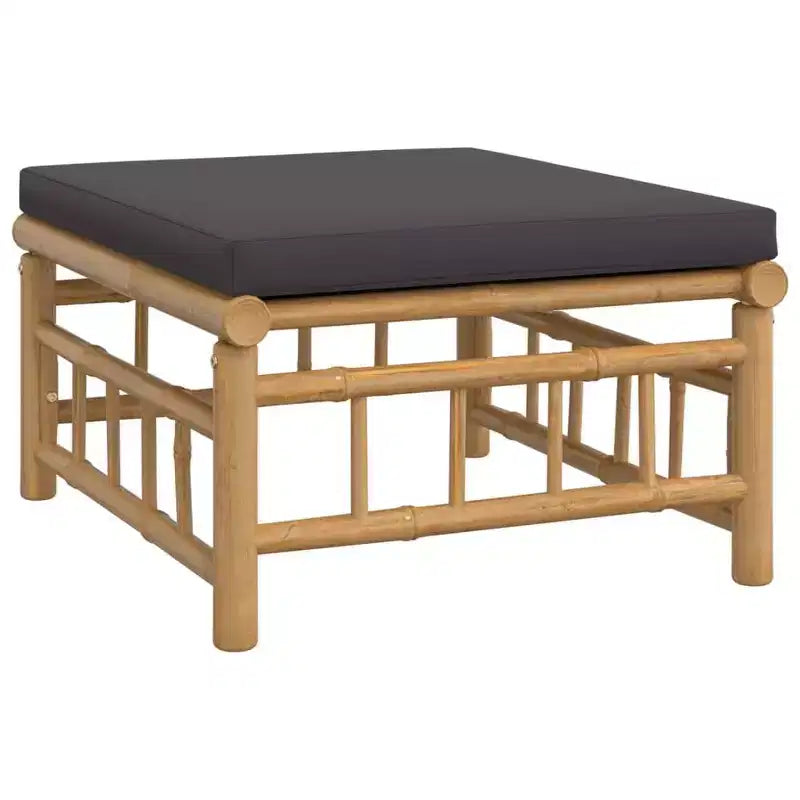 vidaXL 5 Piece Patio Lounge Set with Cushions Bamboo