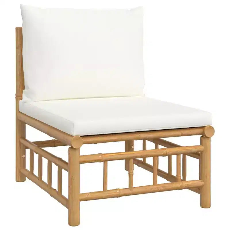 vidaXL 5 Piece Patio Lounge Set with Cushions Bamboo