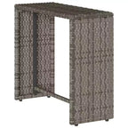 vidaXL 5 Piece Patio Sofa Set with Cushions Stackable Gray Poly Rattan