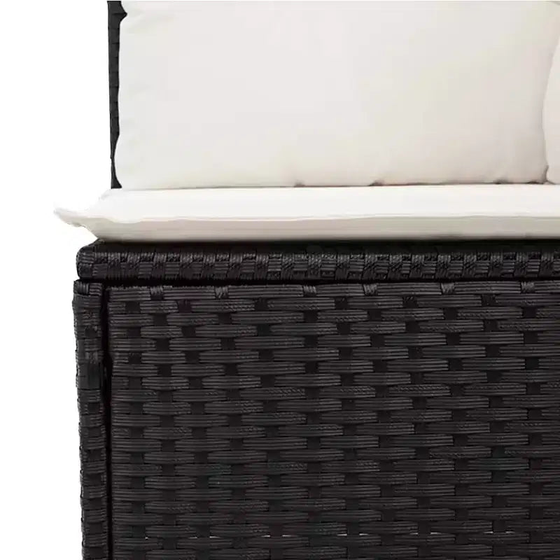 vidaXL 12 Piece Patio Sofa Set with Cushions Poly Rattan