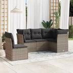 vidaXL Salon de jardin 6 pièces avec coussins en résine tressée – Plusieurs coloris et modèles au choix