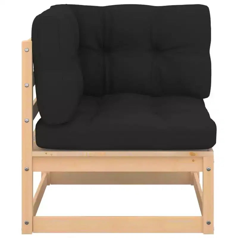 vidaXL Ensemble de mobilier de jardin 6 pièces, canapé d'angle d'extérieur en bois de pin massif