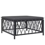 vidaXL Patio Furniture Set 10 Piece Garden Sectional Sofa with Cushions Steel