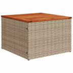 vidaXL Salon de jardin 11 pièces avec coussins en résine tressée beige