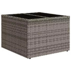 vidaXL Ensemble de canapés de jardin 2 pièces avec coussins en poly rotin et verre