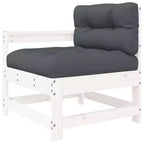 vidaXL Salon de jardin 6 pièces avec coussins en bois massif
