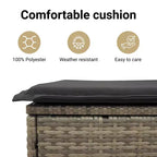vidaXL 11 Piece Patio Sofa Set with Cushions, Poly Rattan Outdoor Sectional, Multiple Colors