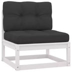 vidaXL Patio Furniture Set 4 Piece Outdoor Sectional Sofa Solid Wood Pine