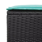 vidaXL 6 Piece Patio Sofa Set with Cushions, Poly Rattan Outdoor Sectional, Multiple Colors and Materials
