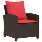 vidaXL 6 Piece Patio Sofa Set with Cushions, Poly Rattan Outdoor Sectional, Multiple Colors and Materials