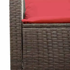 vidaXL 6 Piece Patio Sofa Set with Cushions, Poly Rattan Outdoor Sectional, Multiple Colors and Materials