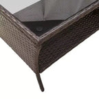 vidaXL 6 Piece Patio Sofa Set with Cushions, Poly Rattan Outdoor Sectional, Multiple Colors and Materials