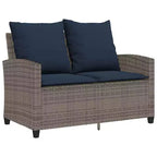 vidaXL 6 Piece Patio Sofa Set with Cushions, Poly Rattan Outdoor Sectional, Multiple Colors and Materials
