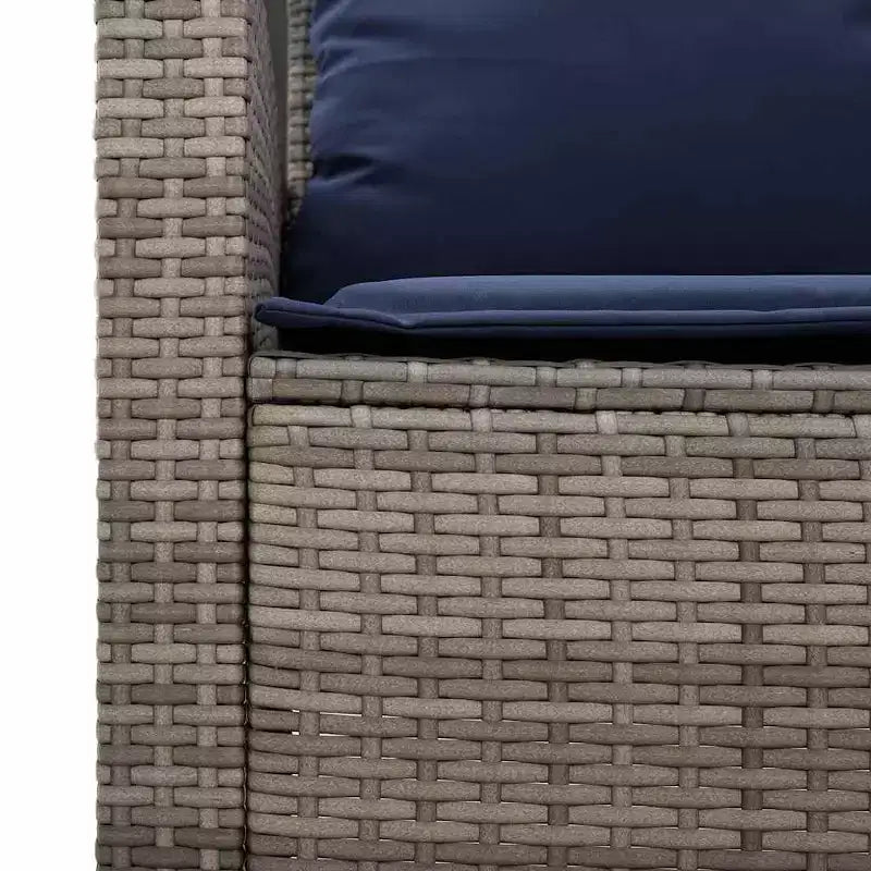 vidaXL 6 Piece Patio Sofa Set with Cushions, Poly Rattan Outdoor Sectional, Multiple Colors and Materials