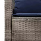 vidaXL 6 Piece Patio Sofa Set with Cushions, Poly Rattan Outdoor Sectional, Multiple Colors and Materials