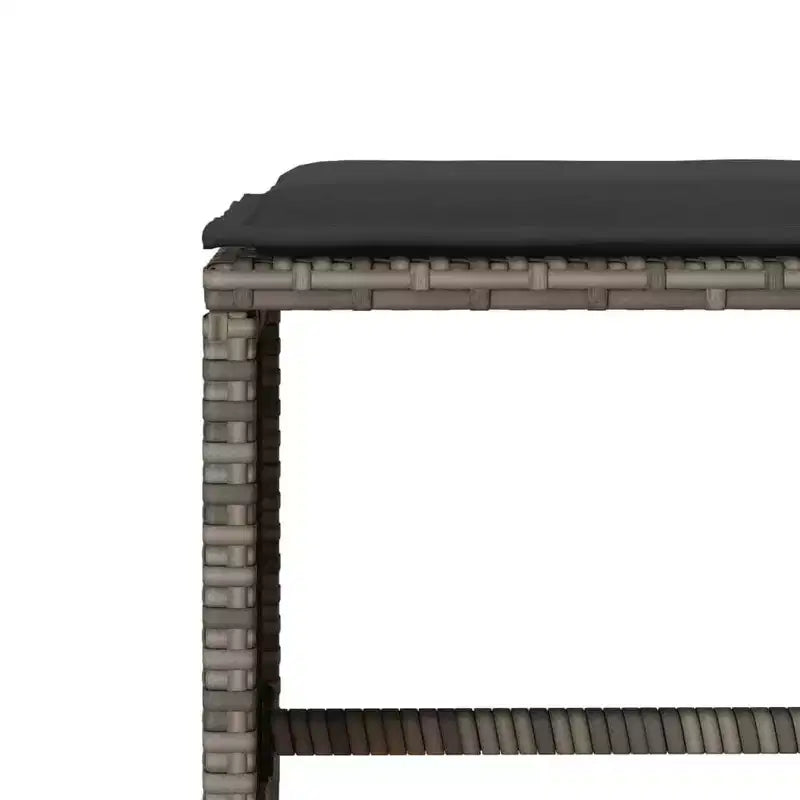 vidaXL Patio Sofa Set with Cushions, Table and Modular Sofas, 6 Piece Poly Rattan