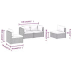 vidaXL salon de jardin salons de jardin