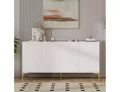 59 Buffet Cabinet with Storage, Kitchen Sideboard Console Table, 4-Door Storage Cabinet with Adjustable Shelves for Entryway, Living Room, Kitchen
