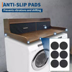 Acekool Washer Dryer Countertop, 2-Tier Laundry Topper with Edge Rails and Drawers, Organizer Shelf for Laundry Room Storage and Folding