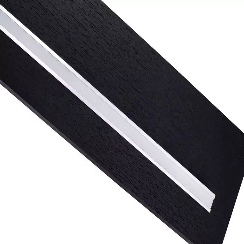 15.75 Black LED Floating Shelf C invisible-bracket wood wall mount with built-in LED, perfect bathroom/bedroom/kitchen dcor or book/plant display