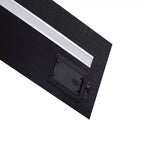 15.75 Black LED Floating Shelf C invisible-bracket wood wall mount with built-in LED, perfect bathroom/bedroom/kitchen dcor or book/plant display