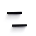 15.75 Black LED Floating Shelf C invisible-bracket wood wall mount with built-in LED, perfect bathroom/bedroom/kitchen dcor or book/plant display