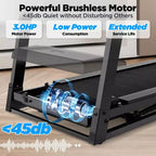 3HP Folding Treadmill for Home, 300 Lbs Capacity, 9 Adjustable Incline, 64 Programs, Bluetooth, APP Control, Compact Walking Running Machine