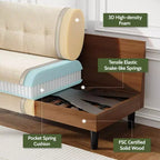 Dyonery Petit canapé deux places, canapé confortable de 127 cm avec coussins épais, canapé deux places sans outils pour chambre, petit canapé deux places pour petits espaces