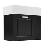 Meuble sous-vasque de salle de bain mural de 21,8 po avec lavabo, meuble de rangement de salle de bain avec tiroirs, meuble-lavabo simple avec étagère réglable
