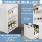 Meuble sous-vasque de salle de bain mural de 21,8 po avec lavabo, meuble de rangement de salle de bain avec tiroirs, meuble-lavabo simple avec étagère réglable