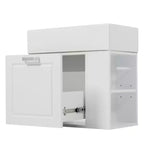 Meuble sous-vasque de salle de bain mural de 21,8 po avec lavabo, meuble de rangement de salle de bain avec tiroirs, meuble-lavabo simple avec étagère réglable