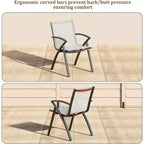 COZONY Aluminum Patio Chairs, Lightweight Frame 100 Adjustable Back Wide Seat Armrest for Garden Camping Poolside Beach Deck