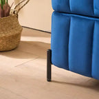 TUYOHW 49.2 Banquette de bout de lit de luxe en velours, banc de rangement ottoman d'appoint, pouf chic pour salon et chambre, capacité 125 kg