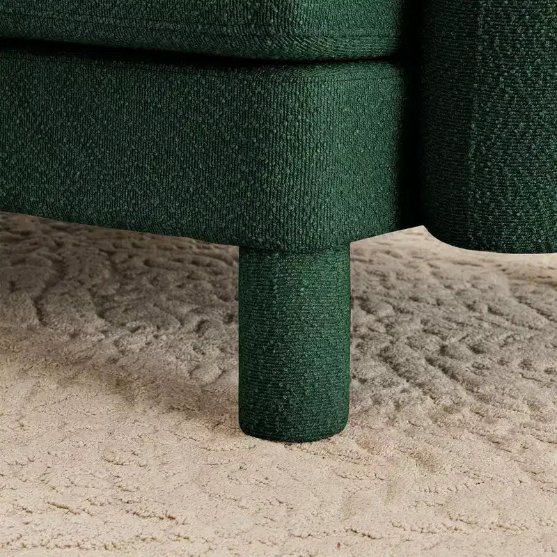 TUYOHW 19.7 Plush Footrest Ottoman,Soft Fabric Ottoman Module for Sectional Sofa,Wooden Frame Square Footstool for Living Room