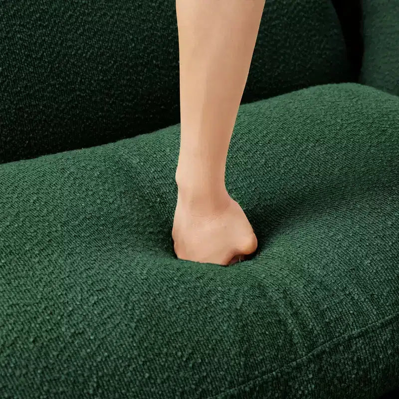 TUYOHW 19.7 Plush Footrest Ottoman,Soft Fabric Ottoman Module for Sectional Sofa,Wooden Frame Square Footstool for Living Room