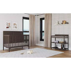 Child Craft Flat Top Infant Changing Table, Water-Resistant Pad and Safety Strap, Anti-Tip Kit Included to Prevent Tipping, Baby Safe Finish
