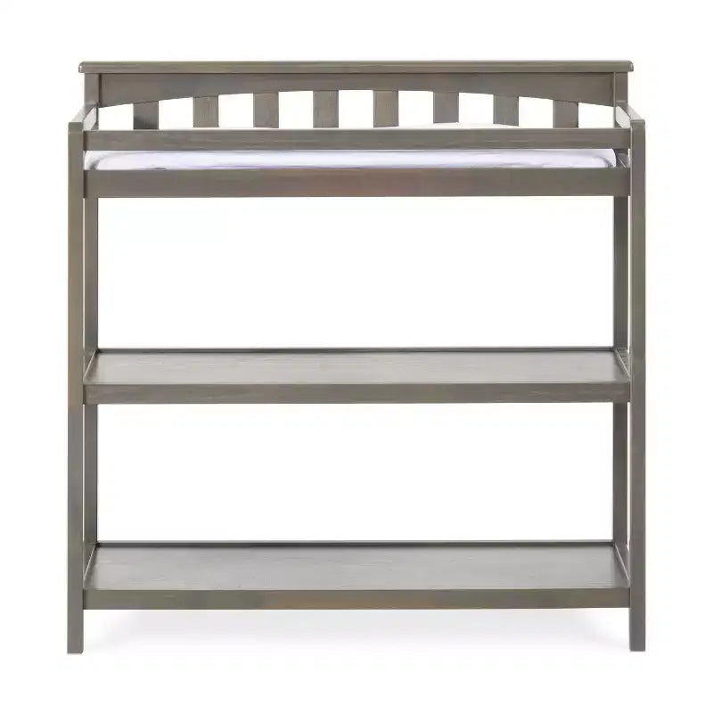 Child Craft Flat Top Infant Changing Table, Water-Resistant Pad and Safety Strap, Anti-Tip Kit Included to Prevent Tipping, Baby Safe Finish