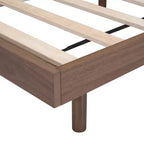 Bellemave Platform Bed with Thicken Slats Connected,Solid Wood Floating Platform Bed Frame without Headboard for Bedroom