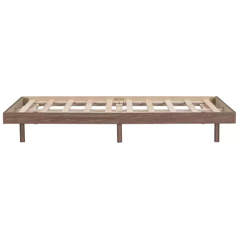 Bellemave Platform Bed with Thicken Slats Connected,Solid Wood Floating Platform Bed Frame without Headboard for Bedroom