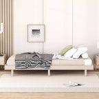 Bellemave Platform Bed with Thicken Slats Connected,Solid Wood Floating Platform Bed Frame without Headboard for Bedroom