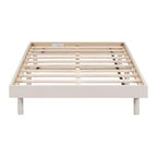 Bellemave Platform Bed with Thicken Slats Connected,Solid Wood Floating Platform Bed Frame without Headboard for Bedroom