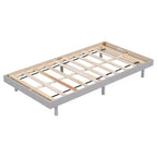 Bellemave Platform Bed with Thicken Slats Connected,Solid Wood Floating Platform Bed Frame without Headboard for Bedroom