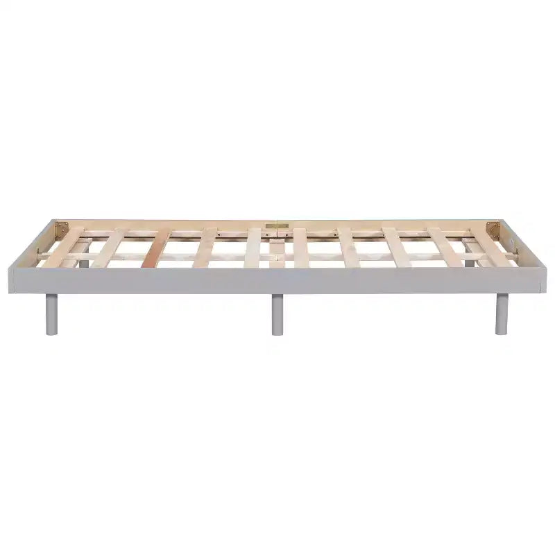 Bellemave Platform Bed with Thicken Slats Connected,Solid Wood Floating Platform Bed Frame without Headboard for Bedroom