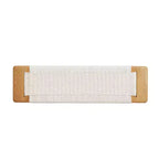 MAYEERTY Solid Oak Wood Bench with Handwoven Cane Seat - for Dining Room, Bedroom & Entryway