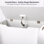 Banc de rangement pour enfants, coffre à jouets à 2 bacs et étagère combinés pour salle de jeux, chambre de bébé, chambre à coucher - Surface facile à nettoyer