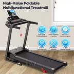 Treadmill on Sale,Treadmills Clearance, Running Treadmills for Home, Wide Folding Treadmill with Handle Bars, Speaker, 300 lb Weight Capacity